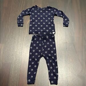 GAP navy glitter star pajamas
